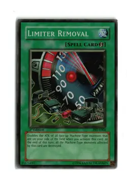 LIMITER REMOVAL PSV-E064 1st EDITION SUPER RARE YUGIOH TCG HP - Image 1
