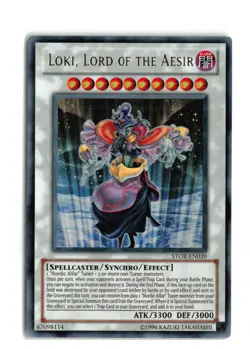 LOKI, LORD OF THE AESIR STOR-EN039 ULTRA RARE YUGIOH TCG NM-LP - Image 1