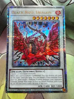 Yugioh Black Rose Dragon Quarter Century TN23-EN014 Near Mint - Image 1