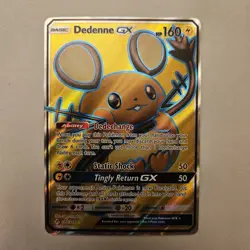 Dedenne GX 195/214 Unbroken Bonds Full Art Ultra Rare Holo Pokemon Card NM - Image 1