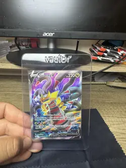 Pokemon TCG Giratina v 185/196 Lost Origin 2022 Full Art Holo Rare Card - Image 4