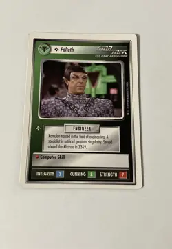 Star Trek CCG Personnel Romulan Palteth Common Card - Image 1