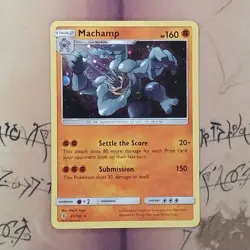 Machamp 065/145 Exclusive Cosmos Holo SWIRL NM Pokemon Card English - Image 1