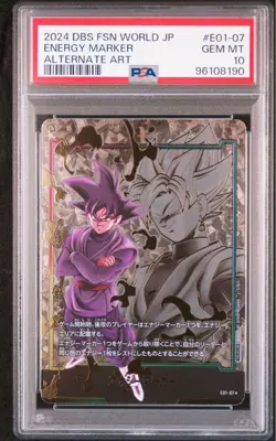 Energy Marker Goku Black Parallel PSA10 Dragon Ball Card Trading Card Set - Image 1