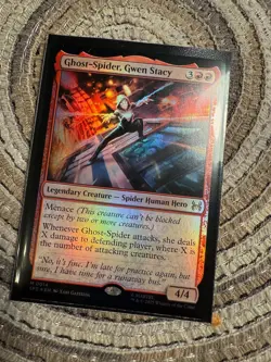 GHOST-SPIDER, GWEN STACY FOIL - Mythic - SPE Spider-man Eternal MTG 0014 Magic - Image 1