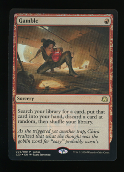 Gamble - Foil - MTG Judge Promo - RareCo - Image 1