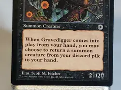 MTG Gravedigger Portal Regular Uncommon Magic - Image 3