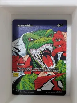 Beast Within (Borderless) - 0033 - Marvel's Spider-Man MTG NM/M In Hand - Image 1