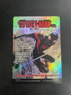 [FOIL] MTG Marvel Spider-Man Miles Morales No.234 Borderless English Green MR - Image 2