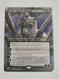 🔥 MTG Lolth, Spider Queen - Borderless - Adventures in the Forgotten Realms! - Image 1