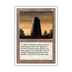 WOTC MtG 3rd Ed Basalt Monolith (U) EX - Image 1