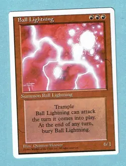 MTG (NM) BALL LIGHTNING 4th Edition Magic the Gathering 1995 VTG - Image 1