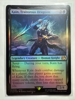 MTG Magic The Gathering Kain, Traitorous Dragoon Foil FIN Rare Final Fantasy - Image 1