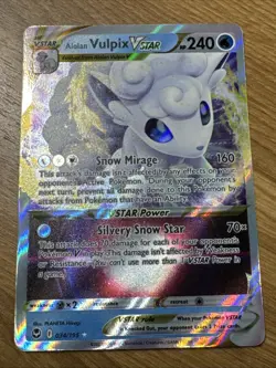 Alolan Vulpix Vstar - 034/195 Silver Tempest Ultra Rare Pokemon - NM/MINT - Image 1