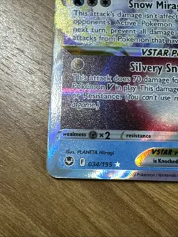 Alolan Vulpix Vstar - 034/195 Silver Tempest Ultra Rare Pokemon - NM/MINT - Image 5