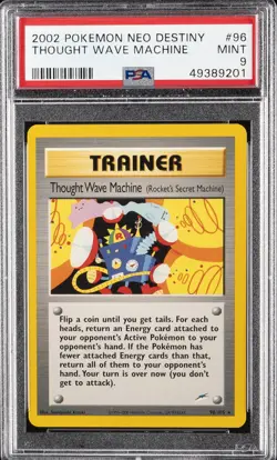 2002 POKEMON NEO DESTINY #96 THOUGHT WAVE MACHINE PSA 9 - Image 1