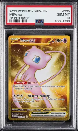 2023 POKEMON MEW EN-151 HYPER RARE #205 MEW EX PSA 10 - Image 1
