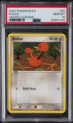 2004 POKEMON EX HIDDEN LEGENDS #60 DODUO PSA 10 - Image 1