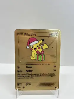 Pikachu HP60 Metal Pokemon Card-Collectible Gift Display. - Image 1