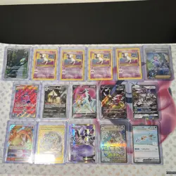 Pokemon card Lot - English & Japanese AR SR EX Gold SIR Full Art 16 cards - Image 1