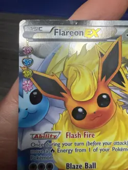 Flareon EX ~ Generations RC28/RC32 ~ Full Art Pokemon Card ~ Played - Image 2