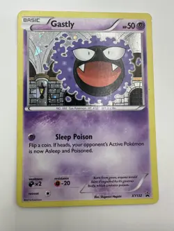 GASTLY Black Star Promo POKEMON Holo 2016 Trading Card XY132 MP/LP See photos - Image 1