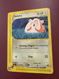 Pokemon TCG Clefairy Reverse Holo Card Expedition Base Set, 101/165 - Image 1