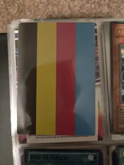 YuGiOh 1996 Test Print Color Production Misprint Error Card 2002 Konami Offers - Image 1