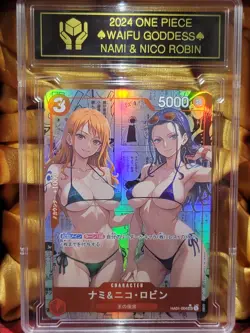 NAMI & NICO ROBIN One Piece Waifu Goddess CUSTOM CARD NM - Image 1