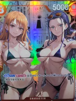 NAMI & NICO ROBIN One Piece Waifu Goddess CUSTOM CARD NM - Image 2