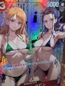 NAMI & NICO ROBIN One Piece Waifu Goddess CUSTOM CARD NM - Image 3