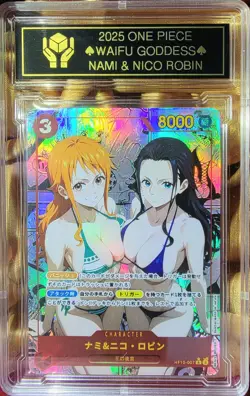 NAMI x NICO ROBIN One Piece Anime Waifu Goddess CUSTOM CARD NM - Image 1