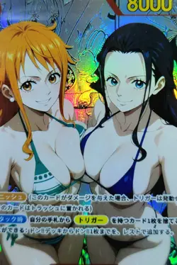 NAMI x NICO ROBIN One Piece Anime Waifu Goddess CUSTOM CARD NM - Image 3