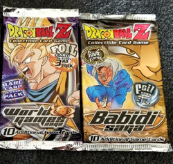 Sealed World Games Saga & Babidi Saga Booster Packs DBZ CCG TCG Score Cards Card - Image 1