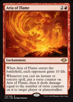 Aria of Flame -Foil Near Mint MTG Modern Horizons - Image 1