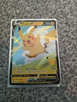 Pikachu V SWSH143 Stamped Promo Card Pokemon 25th Celebrations 2021 Pokemon TCG - Image 1