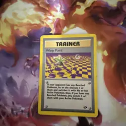 Warp Point 126/132 Pokemon Gym Challenge Played Single Card TCG - Image 1