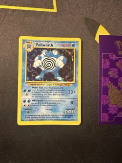 Pokemon Card Poliwrath 13/102 Base Set Holo Rare 1999 WOTC 024💎LP💎 - Image 1