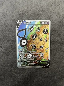 Unown V Alternate Art Silver Tempest #177/195 Ultra Rare Pokemon Card x2 - Image 2