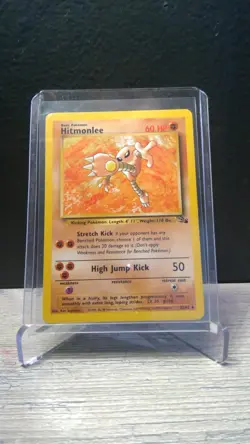 Pokemon Card - Hitmonlee 22/62 Non Holo Rare Fossil Set WOTC NM - Image 3