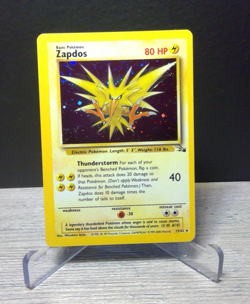 Zapdos 15/62 Fossil Rare Holo Pokemon Card NM Vintage WOTC - Near Mint - Image 1