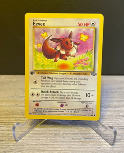 1st Edition Eevee 51/64 Jungle Set Rare Vintage 1999 Pokemon Card NM - Image 1