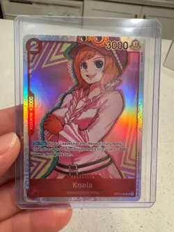 Alt Art One Piece Card Game English Koala OP05-006 Foil SR Rare TCG mint - Image 1