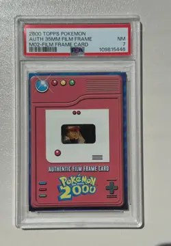 Pokemon TOPPS 2000 the movie - Authentic film frame card - Ash - PSA7 - Image 1