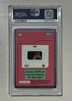 Pokemon TOPPS 2000 the movie - Authentic film frame card - Ash - PSA7 - Image 3