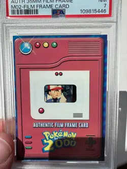 Pokemon TOPPS 2000 the movie - Authentic film frame card - Ash - PSA7 - Image 4