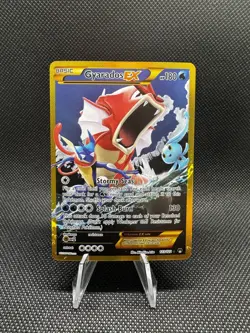 2016 Pokemon Gyarados EX Full Art Holo Secret Rare Card 123/122 XY Breakpoint - Image 1