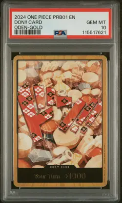 2024 ONE PIECE PRB01-PREM BOOSTER -ONE PIECE CARD THE BEST- DON!! CARD PSA 10 - Image 1