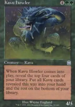 1 x Kavu Howler - Foil - Apocalypse - Moderate Play - MTG - Image 1