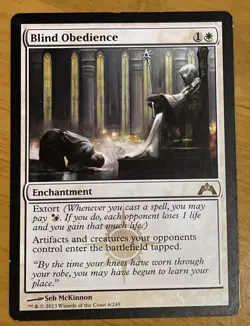MTG Magic the Gathering Blind Obedience (6/257) Gatecrash - Image 1